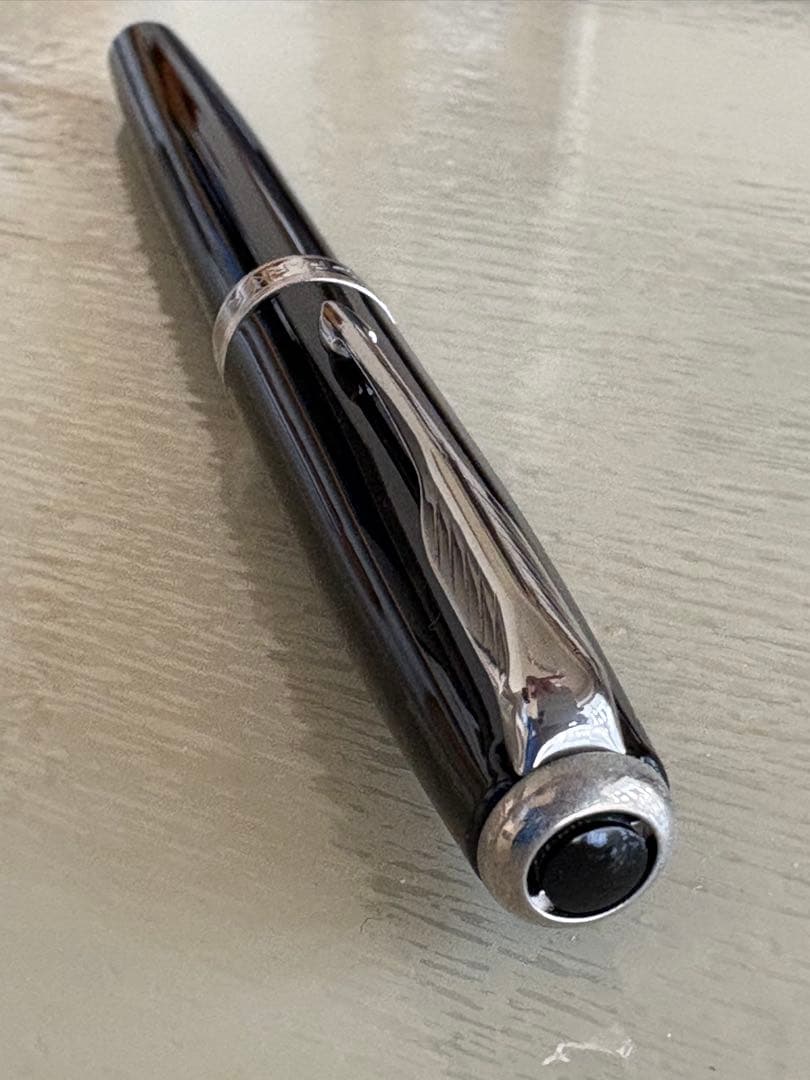 Parker 万年筆セット 黒色 インクカートリッジ付き