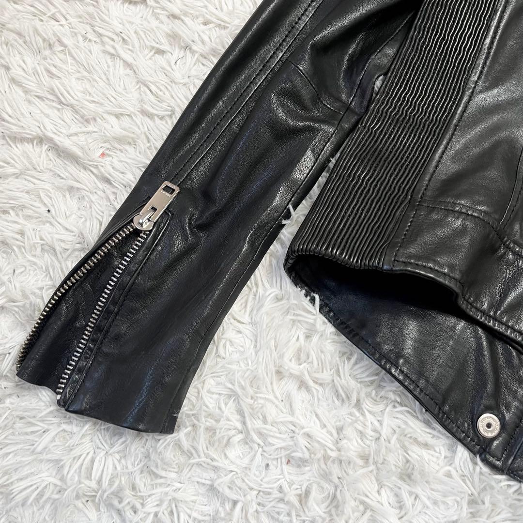 【極美品】ディーゼル シングルライダース ジャケット ラムレザー 羊革