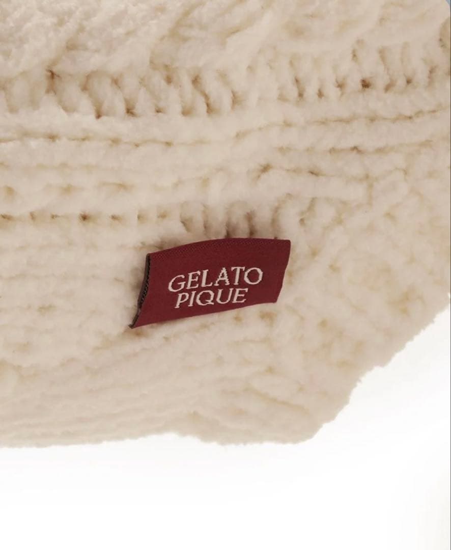 ジェラートピケ ハートアランハイネックプルオーバー　M