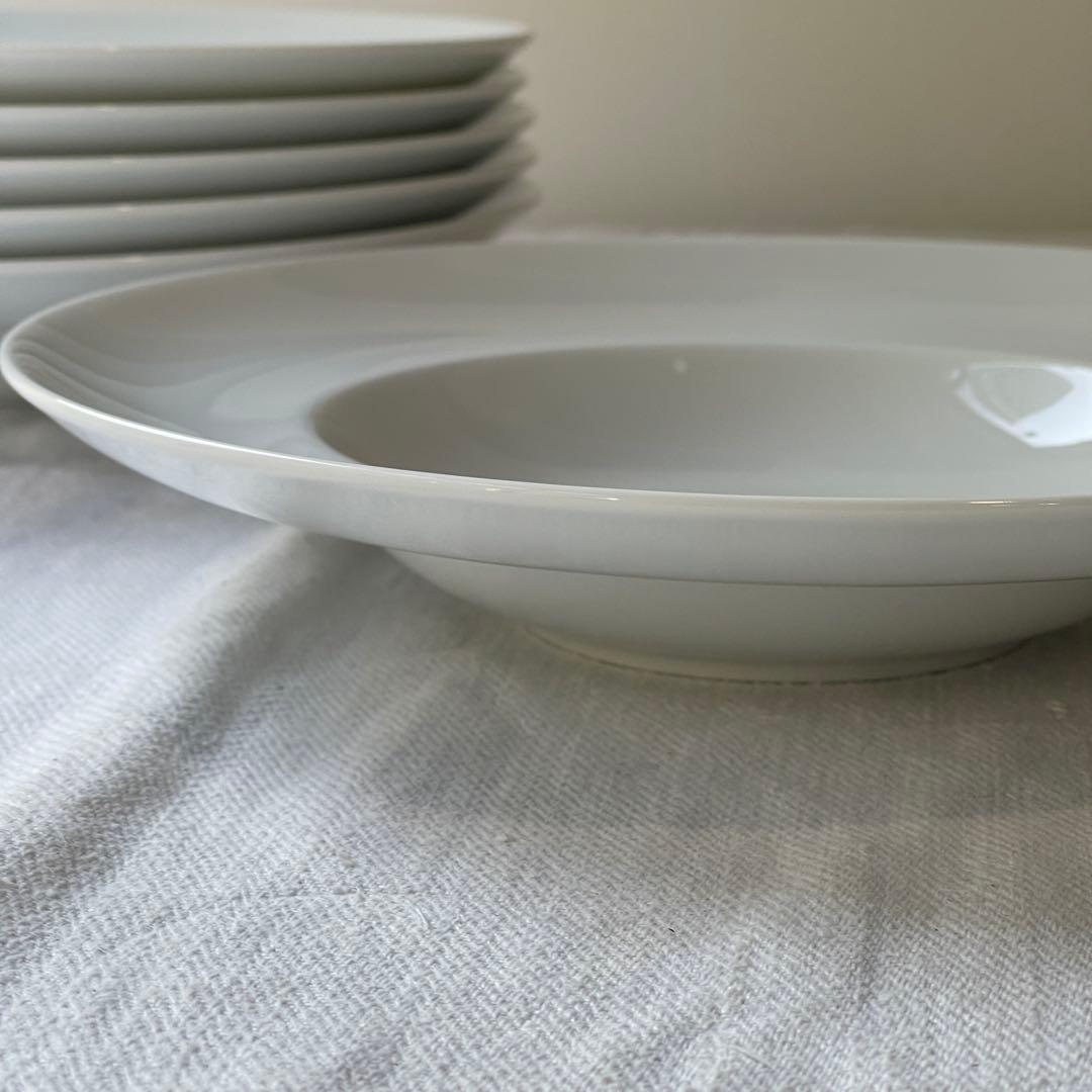 リチャードジノリ　インペロホワイト　6セット　白磁　スーププレート 26cm