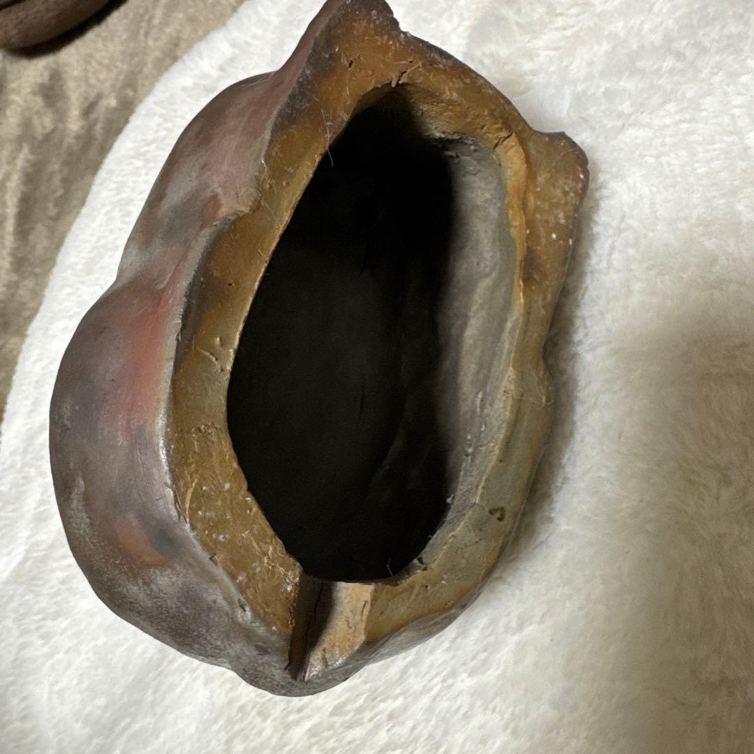 美品　備前焼　ウサギ型　置物 陶器