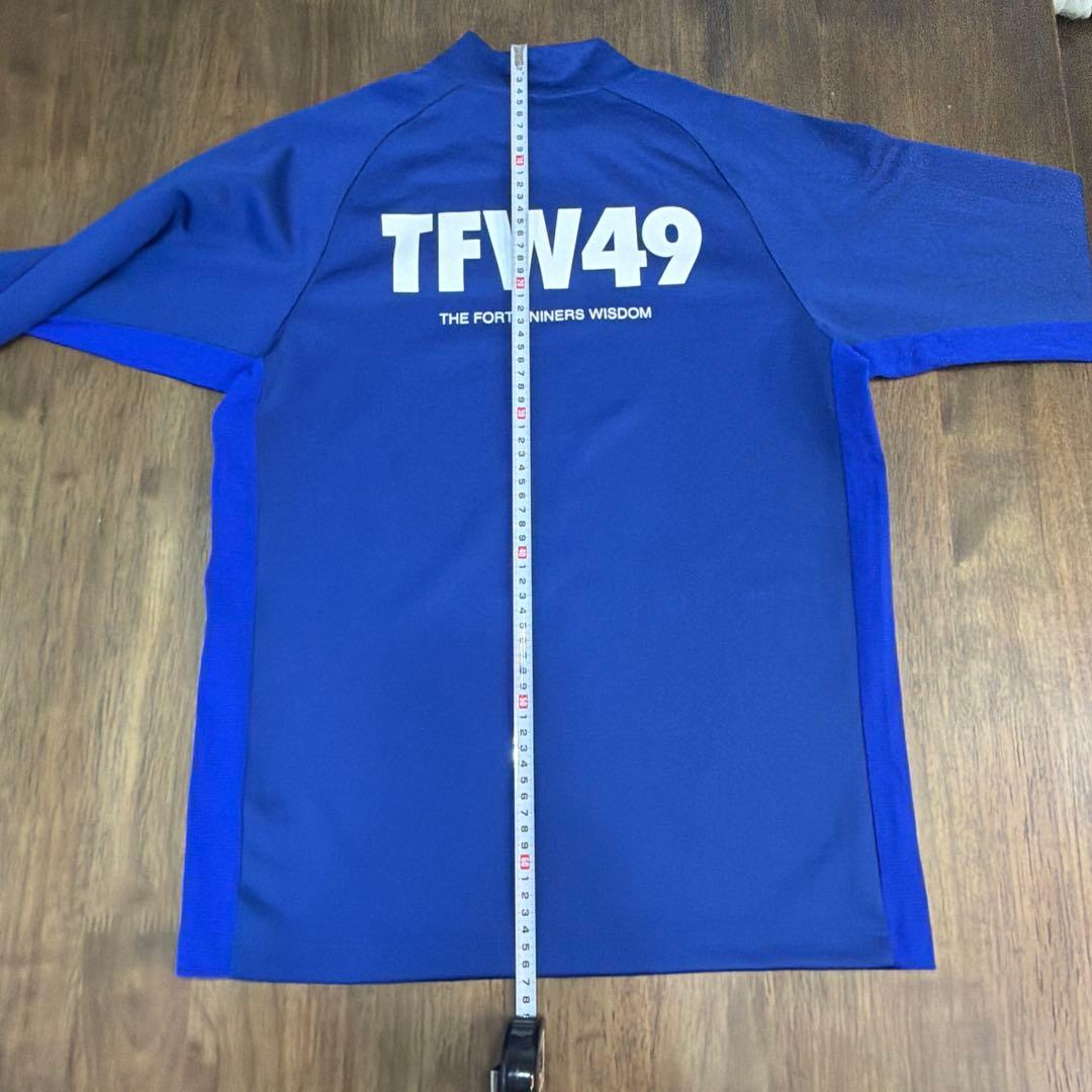 TFW49 青色 長袖ハイネックシャツ Mサイズ