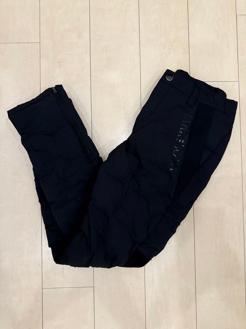 美品 ★ MARK&LONA ダウンパンツ防寒冬マ ーク＆ロナ黒正規品