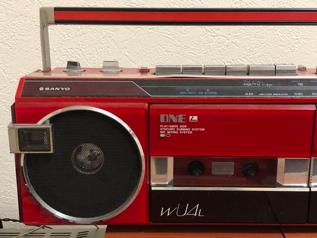 SANYO MR-WU4L ラジカセ ラジオ動作確認済　カセットテープ不良