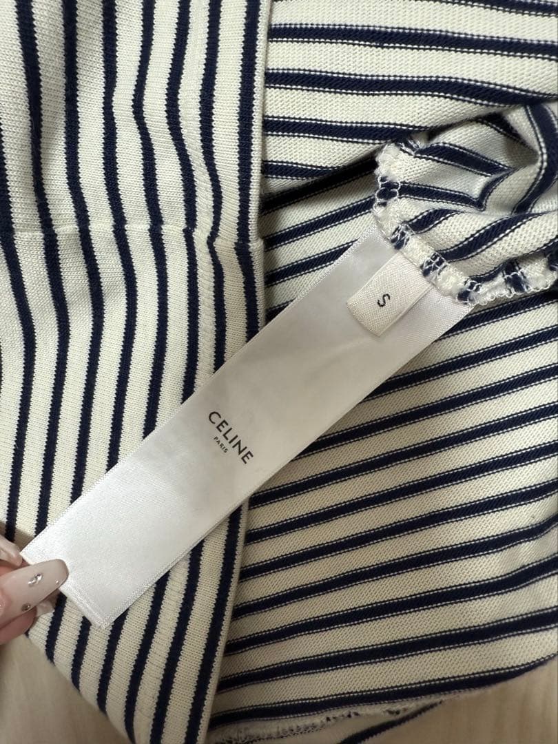 celine セリーヌ トリオンフ ボーダーキャミソール