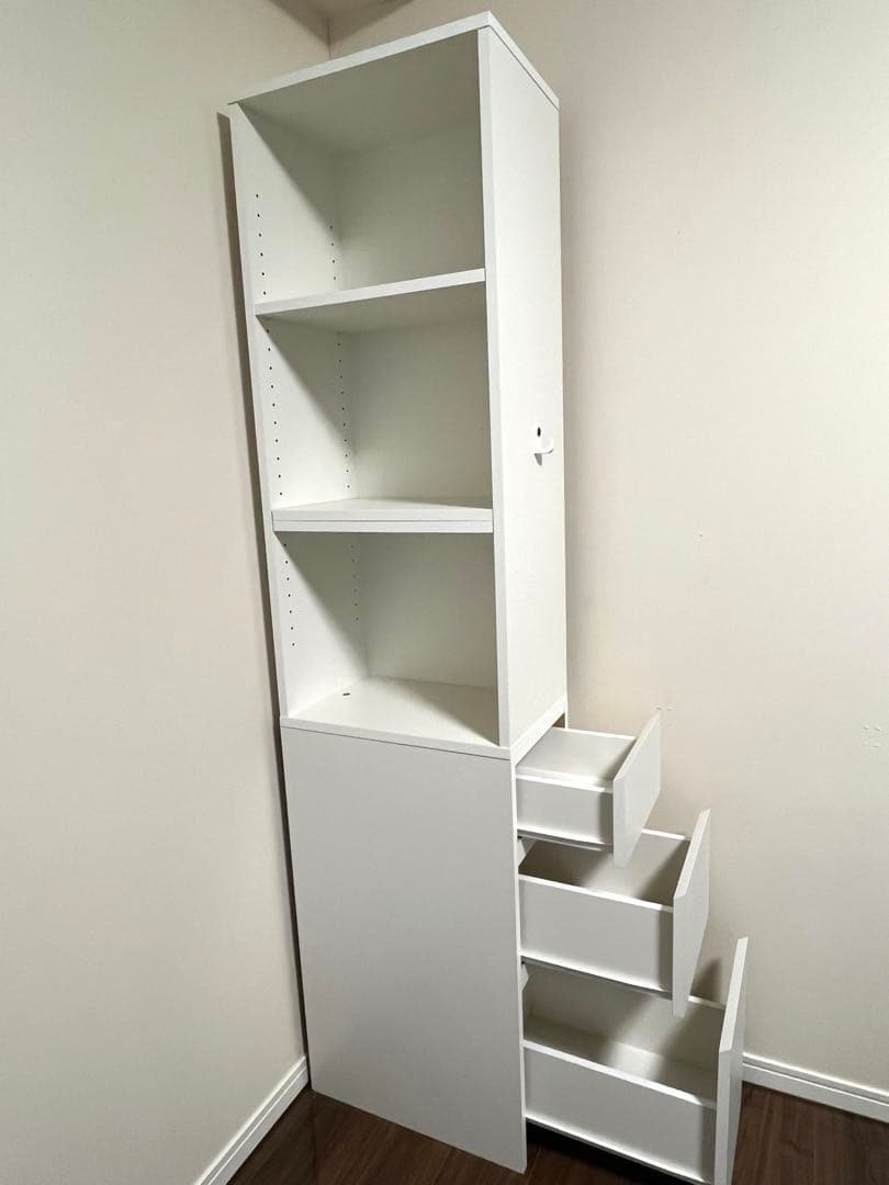 デスクサイド　収納ラック　シェルフ　≪高さ180cm≫