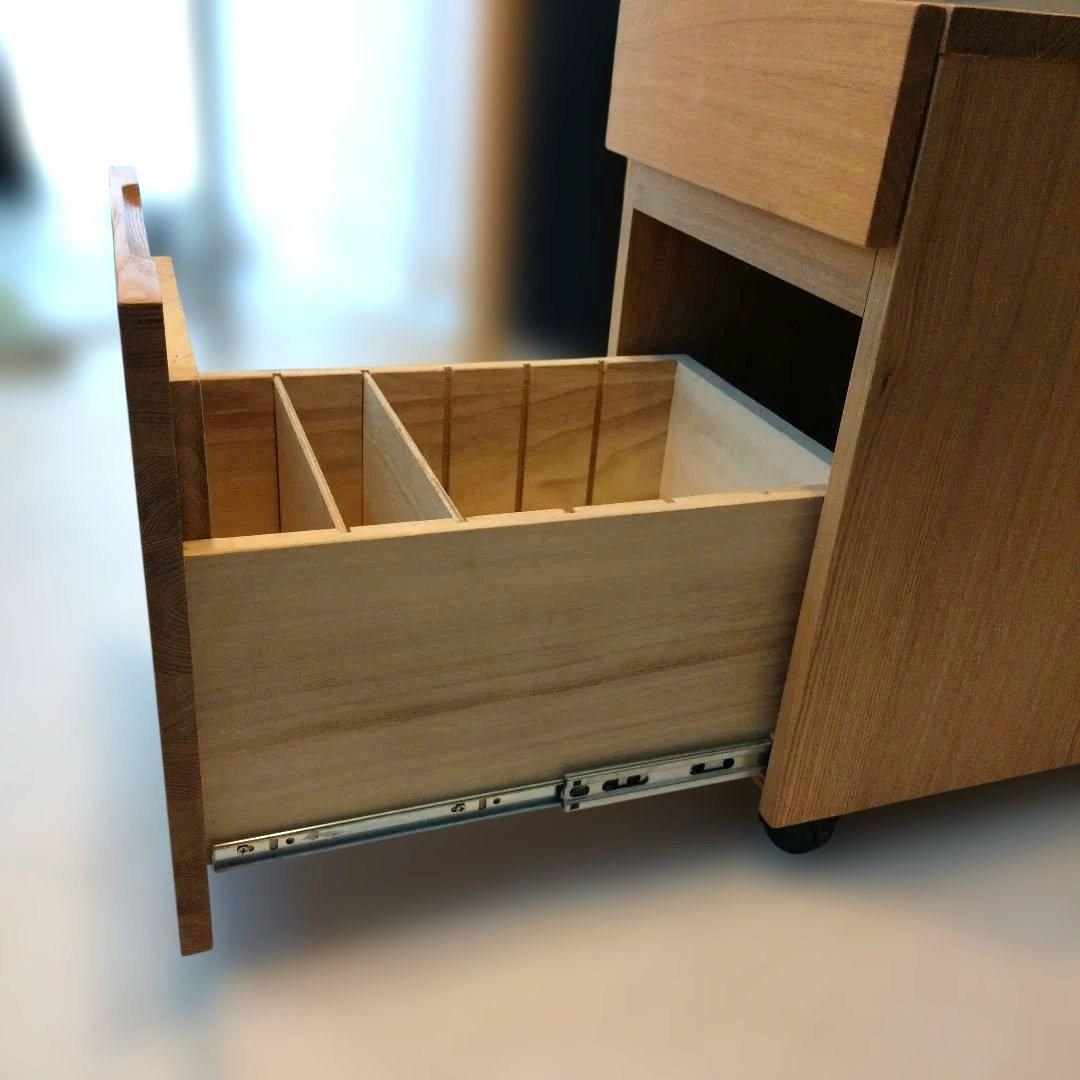 【YO RU  引き取り限定】無印良品 木製デスク キャビネットセット