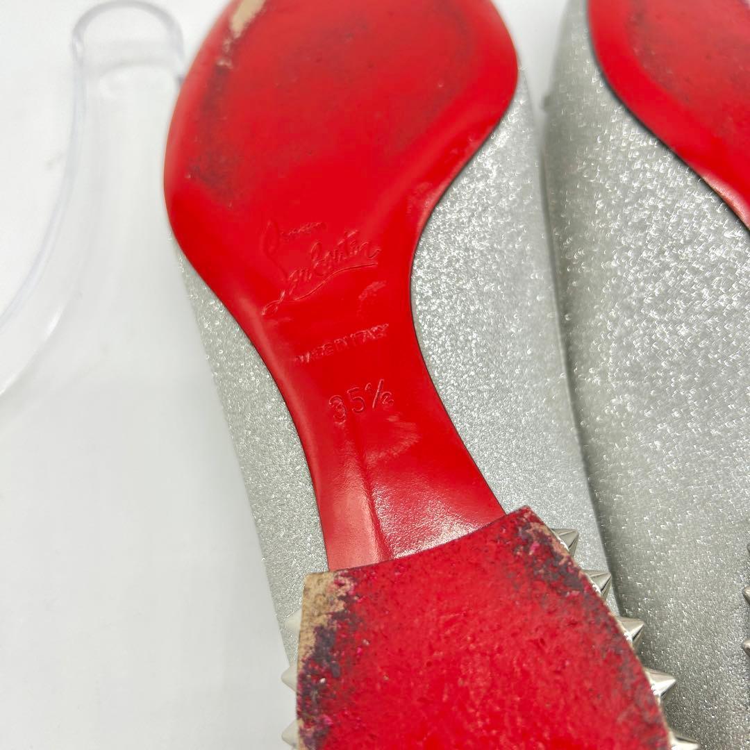 【極美品】クリスチャンルブタン フラットシューズ