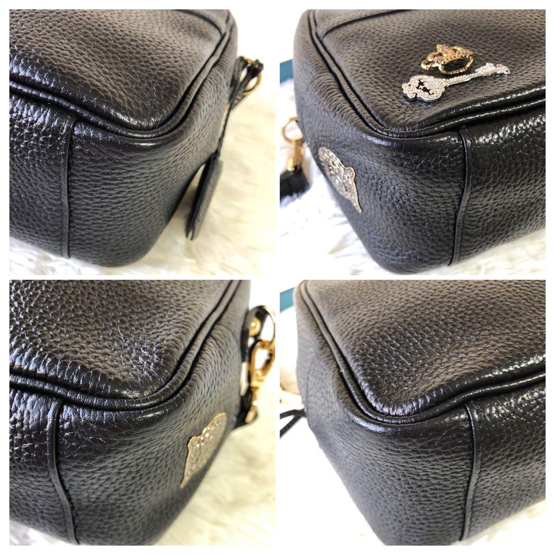 希少 A.D.M.J. ショルダーバッグ カメラバッグ スクエア シボ革