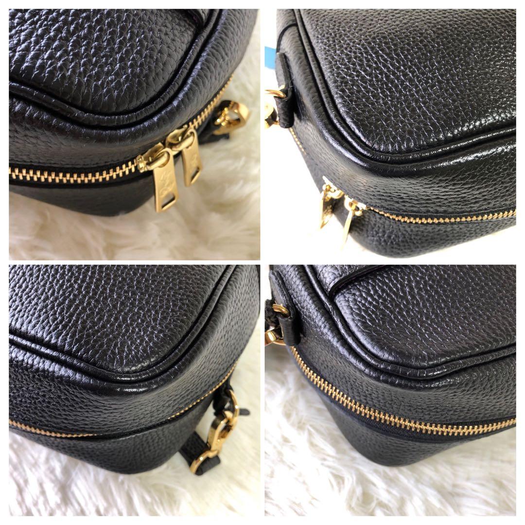 希少 A.D.M.J. ショルダーバッグ カメラバッグ スクエア シボ革