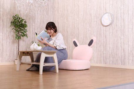 要問合♥️にゃんこ好きお子様へ♥️ネコ　猫　チェア　椅子　座椅子　ピンク　グレー