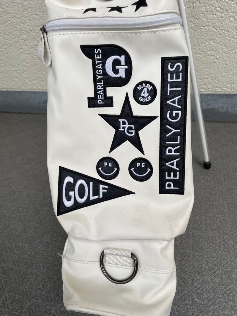 美品●パーリーゲイツ●PEARLY GATES キャディバッグ　サブバッグ●白