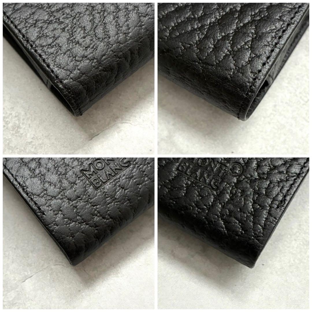✨未使用級✨モンブラン ペンケース ロゴ 3本差し 付属品完備 ブラック