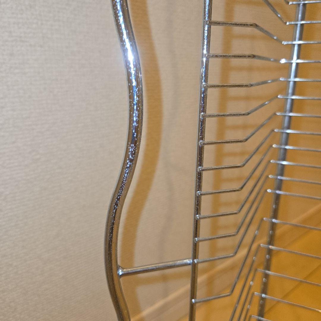 90’s ポストモダン CDラック CDタワー シルバー メタル