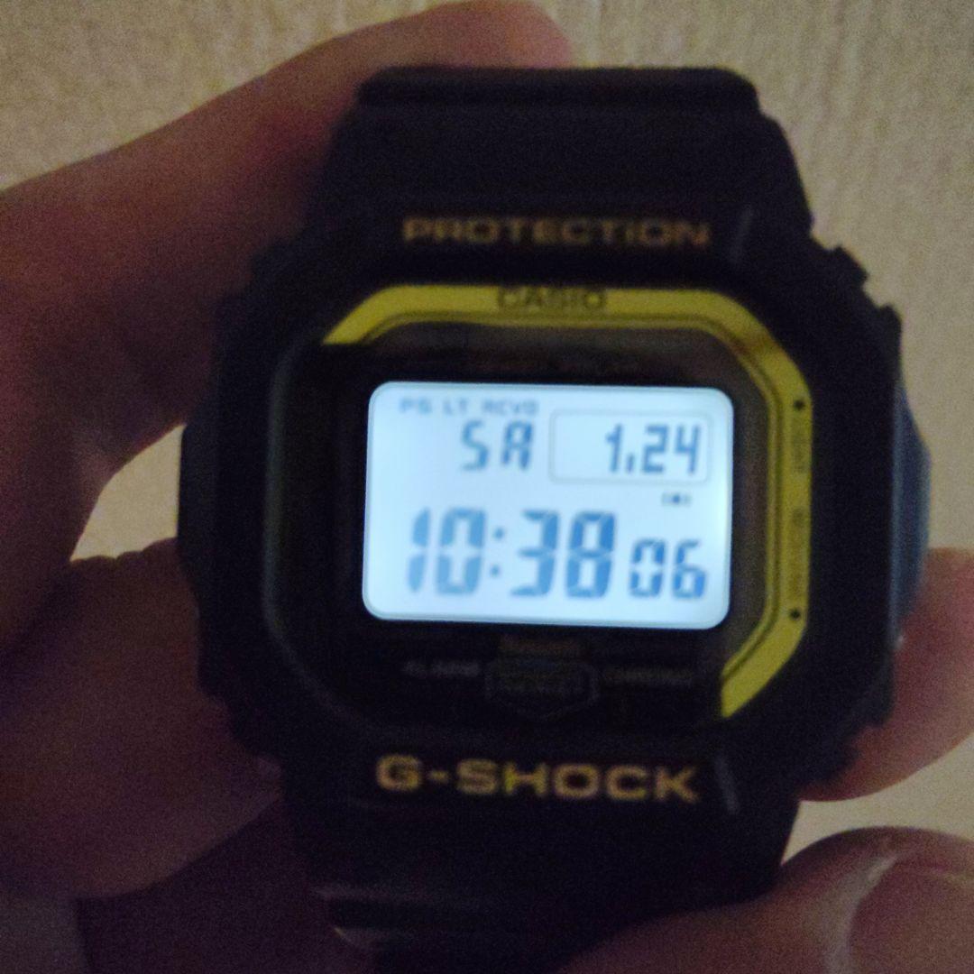 G-SHOCK GW-B5600 ブラック マルチバンド 文字盤ゴールド