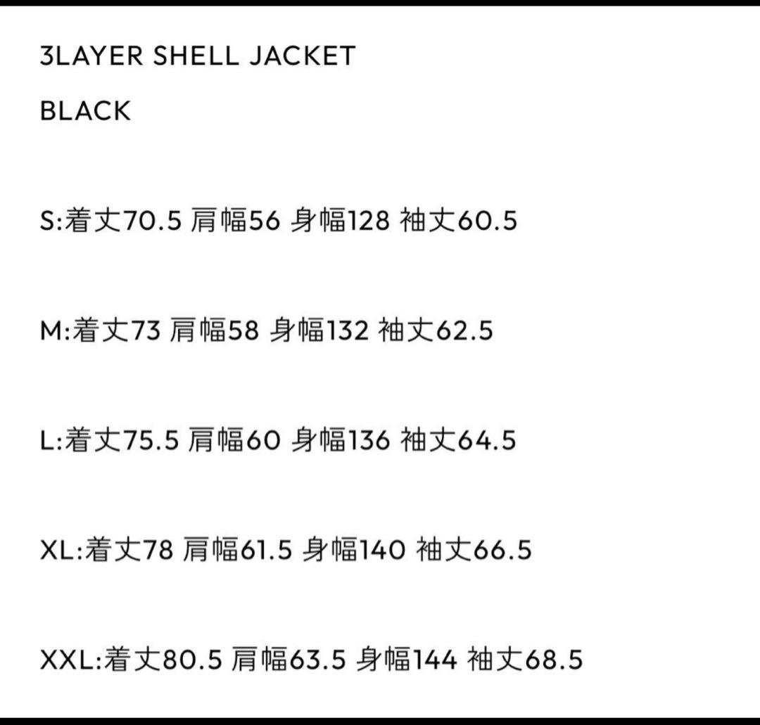 Ennoy 3layer shell jacket Lサイズ