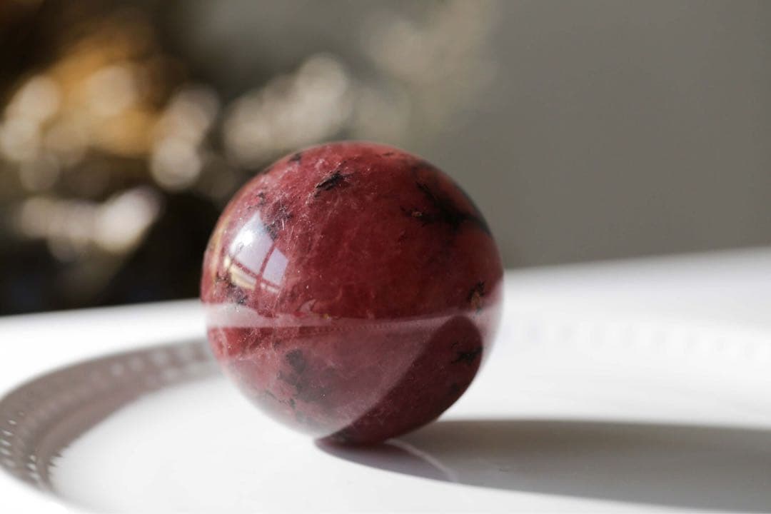 【天然石】ストロベリークォーツスフィア