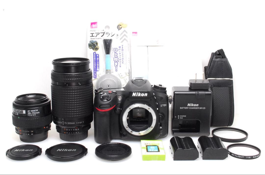 ✨高速連射✨Nikon D7100✨ダブルレンズ✨6400ショット✨超望遠✨