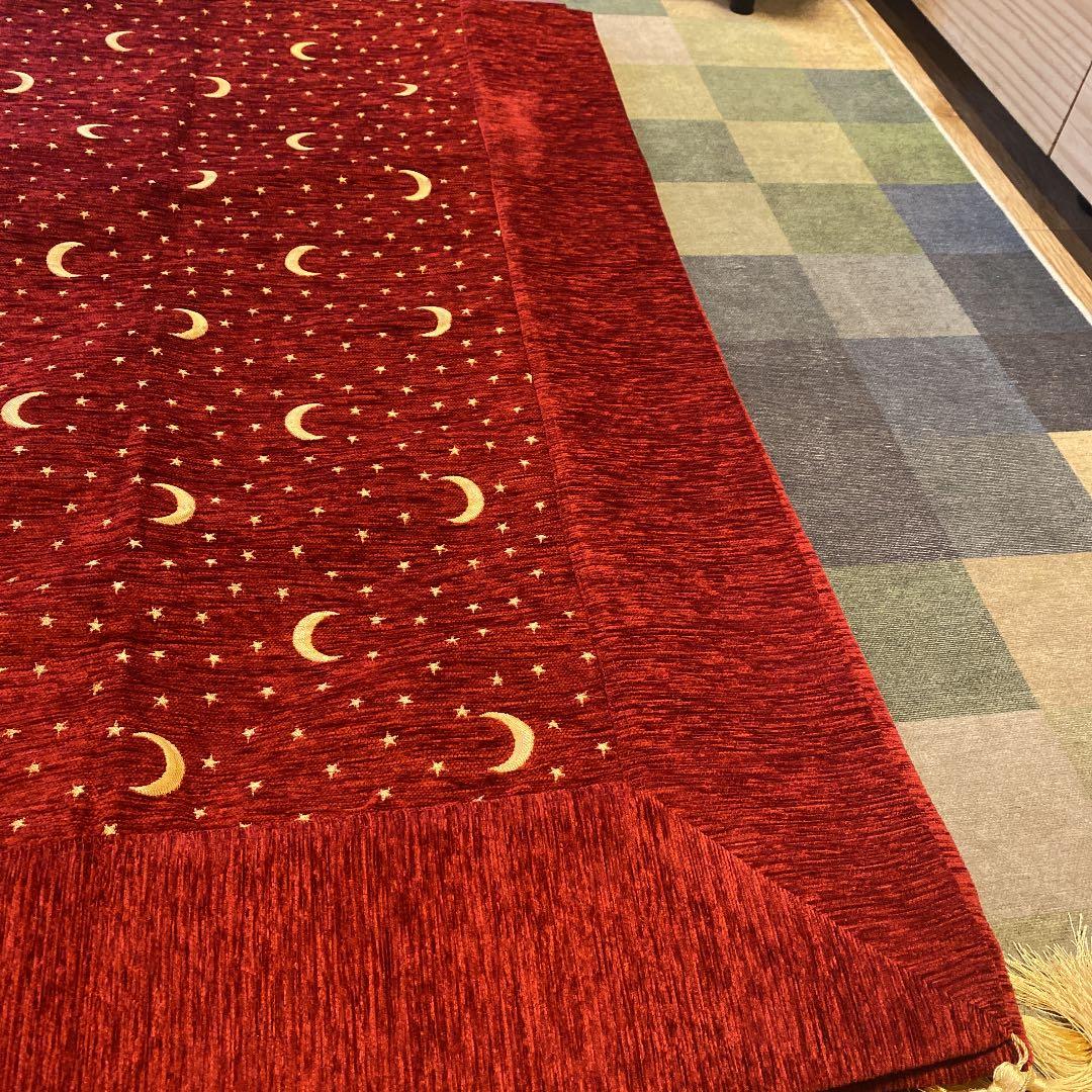 160*220cm マルチカバー cotton100% red