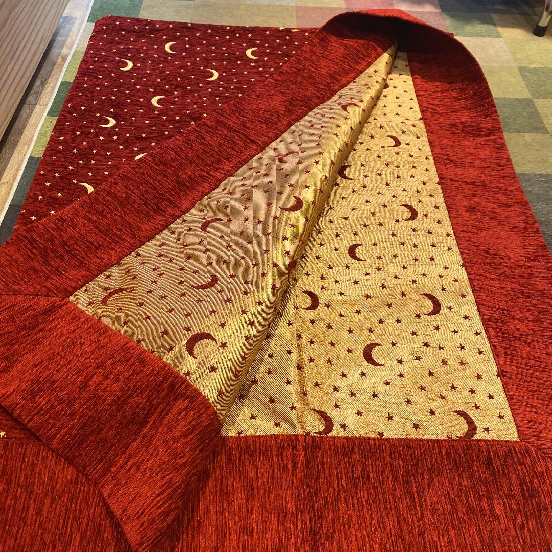 160*220cm マルチカバー cotton100% red