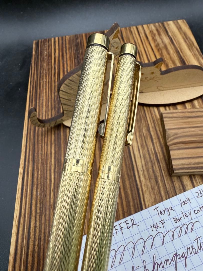 SHEAFFER 万年筆 タルガ 1009 23K張 バーレイ おまけ付