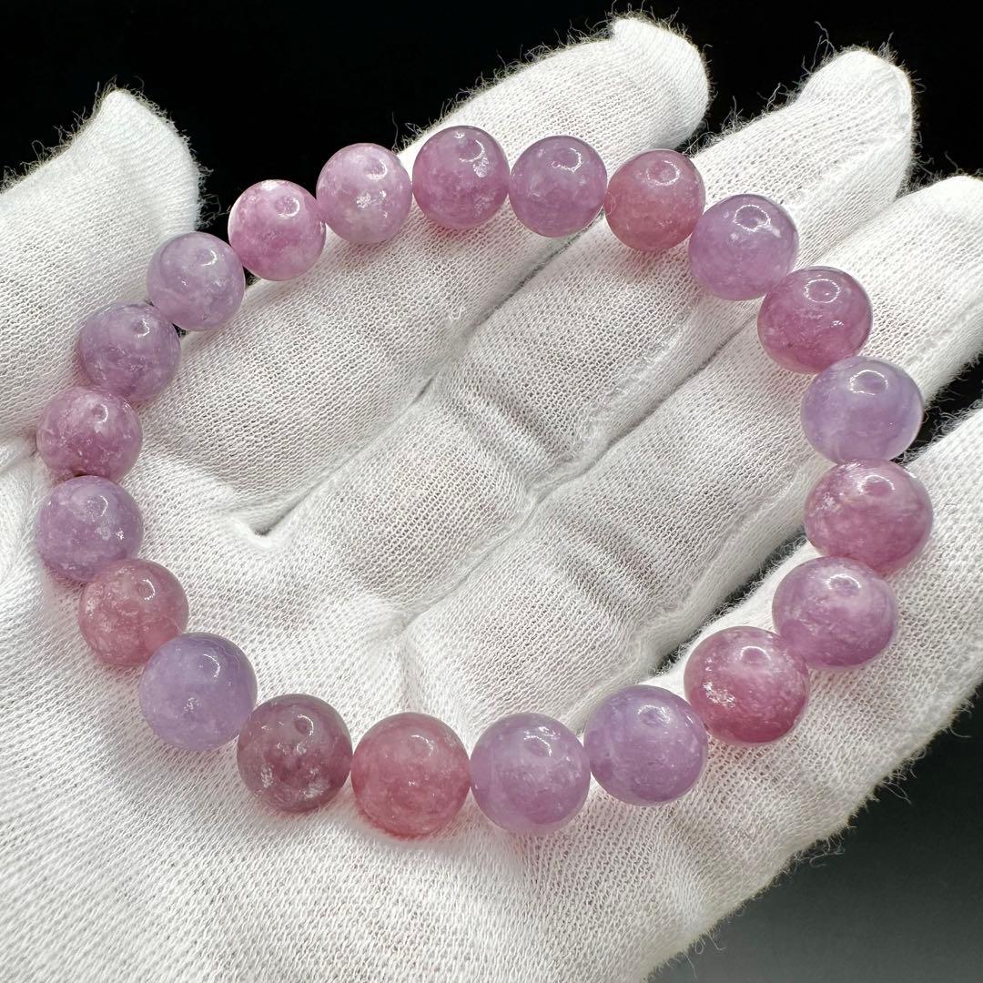 キラキラな輝き！！　マルチカラーレピドライト　ブレスレット④