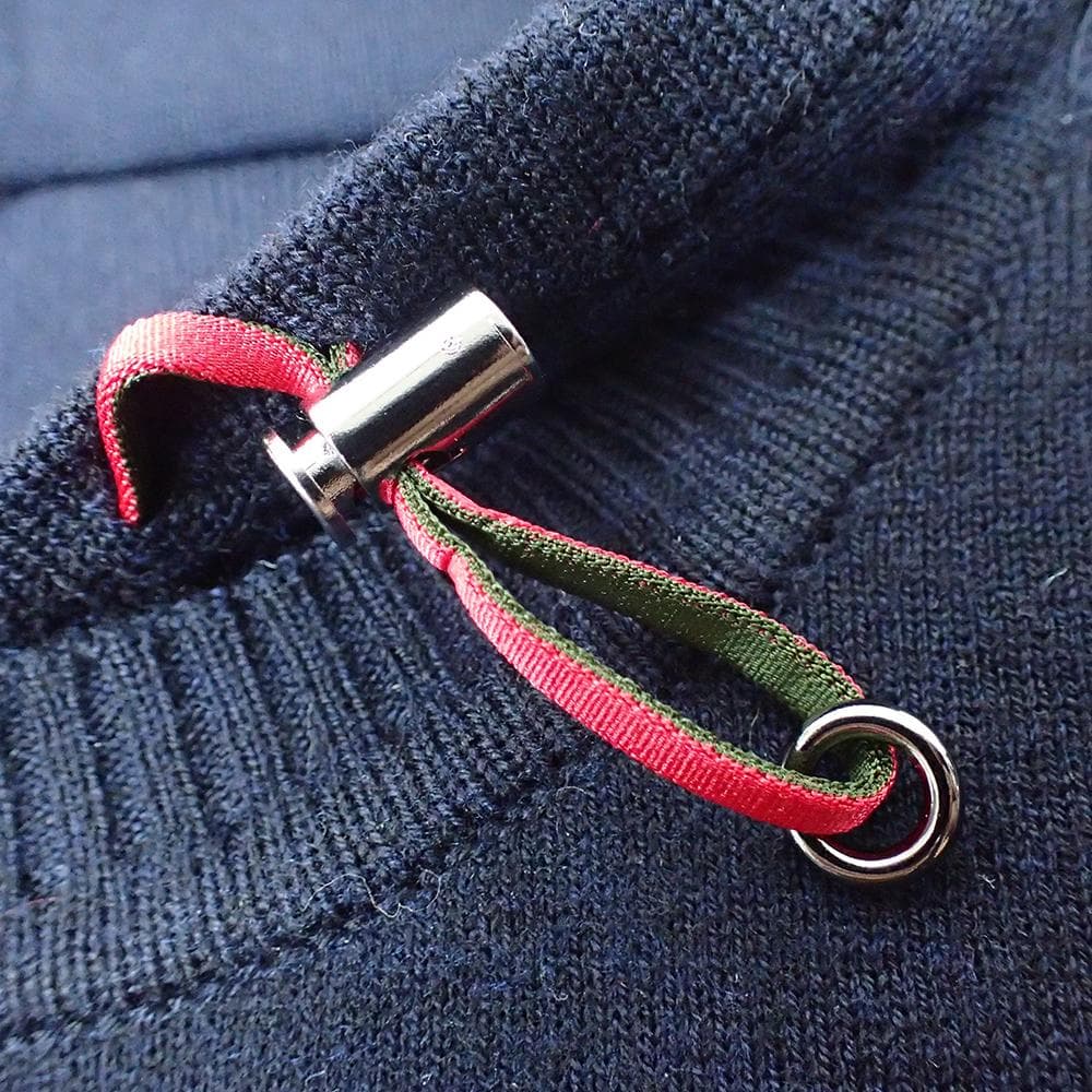 ★791 未使用ランバンスポール ニットパーカー 40 M ネイビー