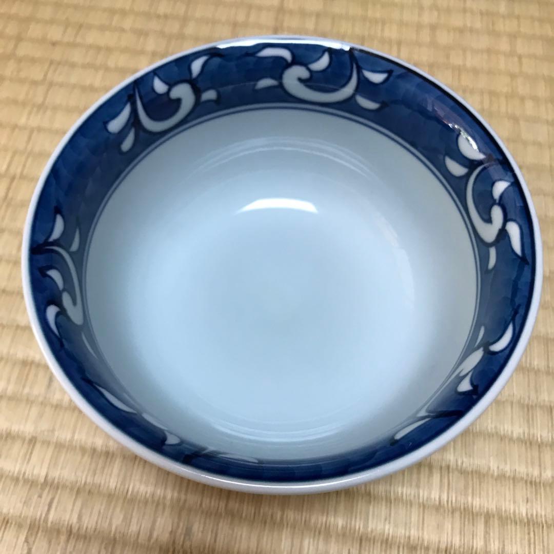 有田焼　源右衛門窯 染付和柄丼5個セット