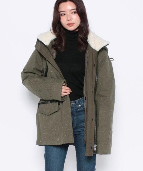 新品タグ付＊定価１４万円 とにかく暖かい♪デンハム モッズパーカー付コート