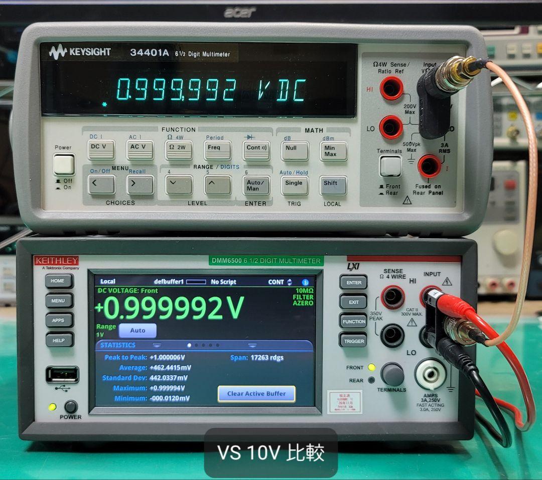 ②KEYSIGHT/HP 34401A 6.5桁 デジタルマルチメーター整備品
