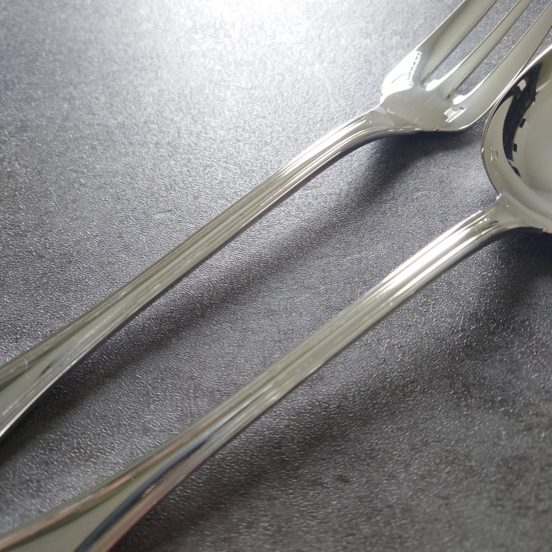 美品 クリストフル アルビ サービングフォーク サービングスプーン