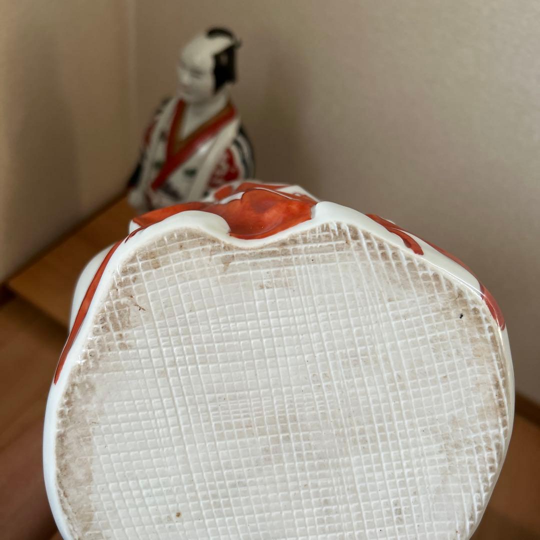 有田焼 円左エ門 古伊万里 人形写 男女ペア 大型 高さ約43cm床の間和室飾り