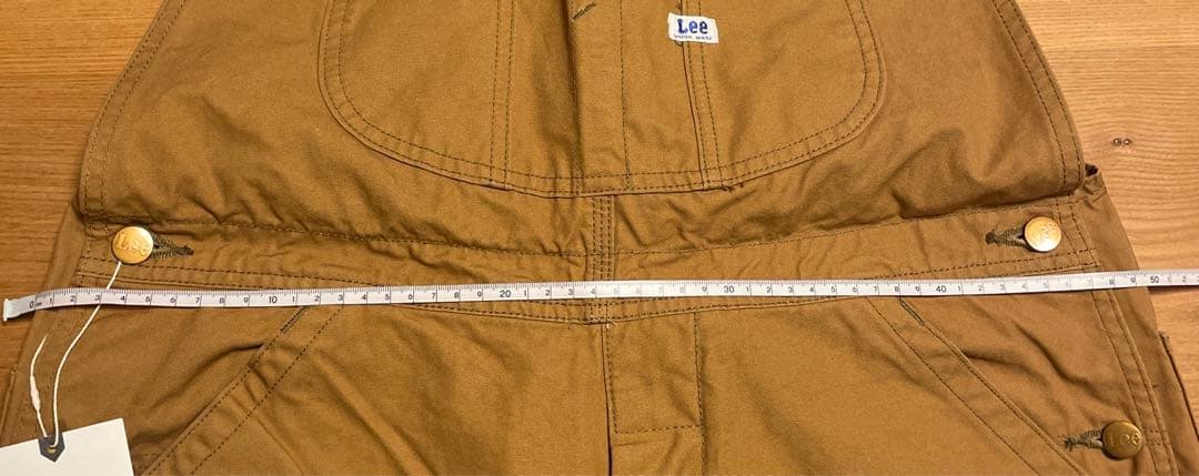 Lee OUTDOORS 軍幕素材 オーバーオール ダブルニー　サイズM