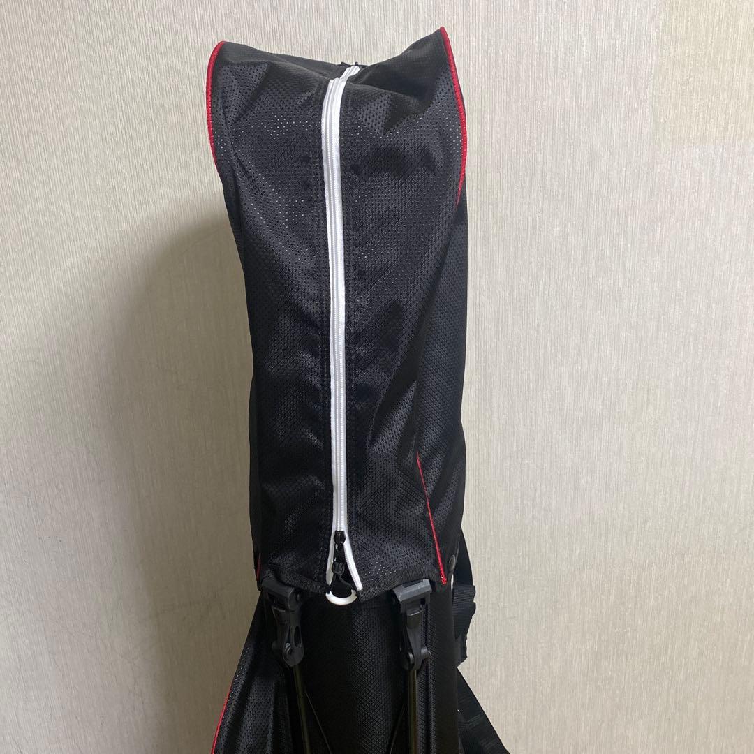 CHEV キャディバッグ 黒/白/赤