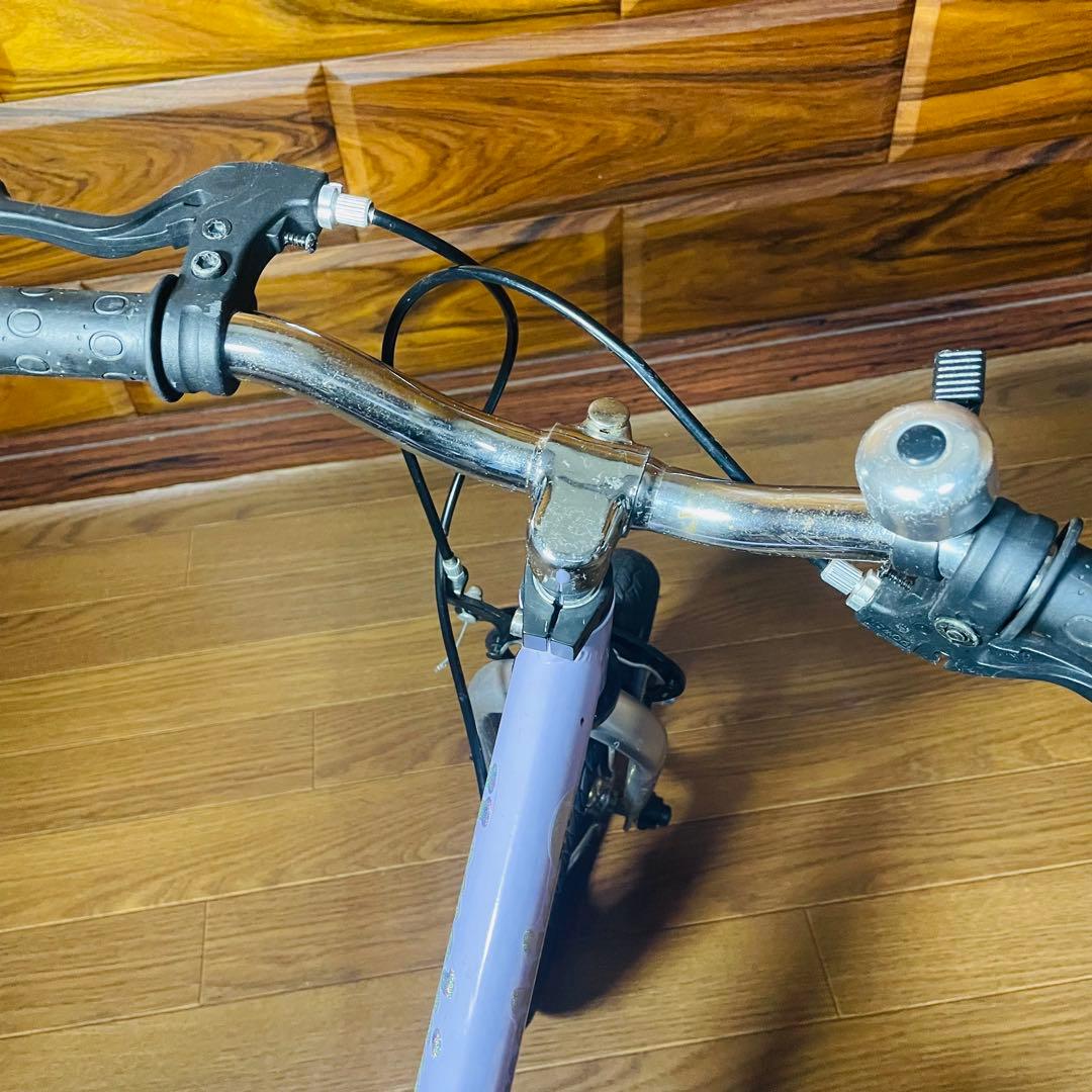 超美品 へんしんバイク2 パープル 12インチ バランスバイク 女の子 自転車