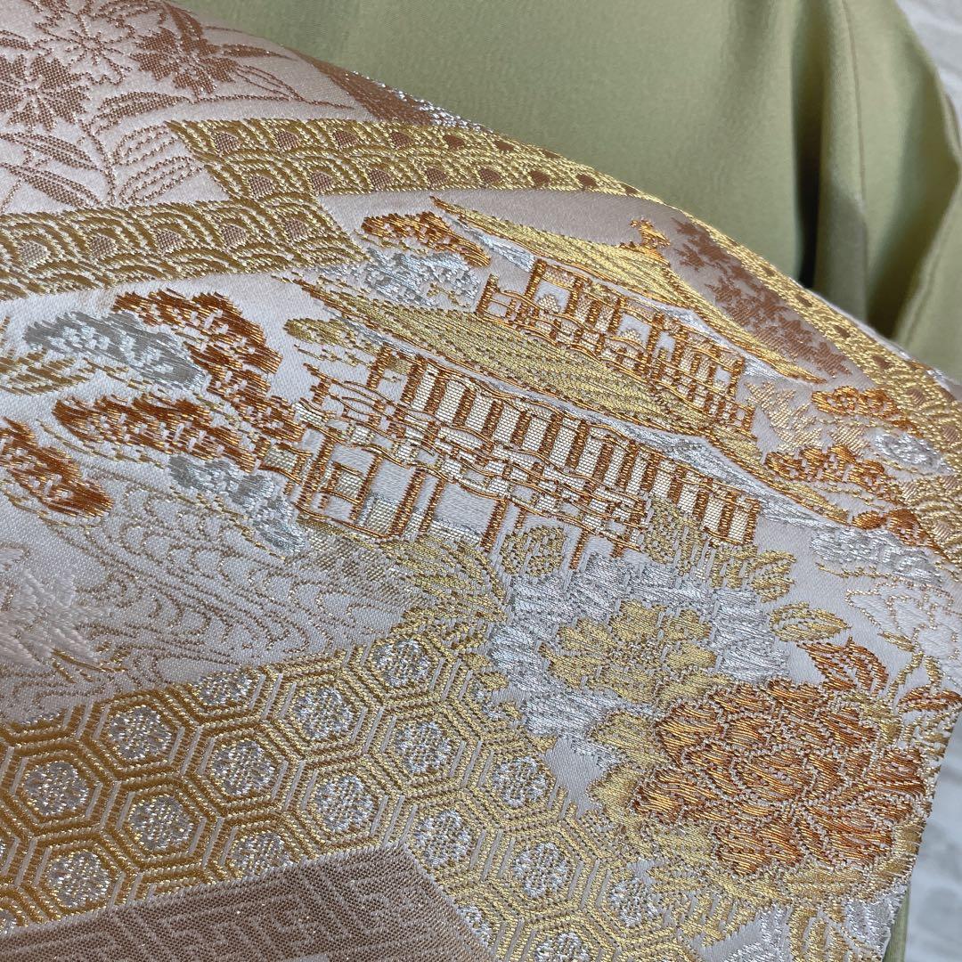 訪問着　フルセット　手書き　風情　情景　すこやかガード　落款　着物　I1