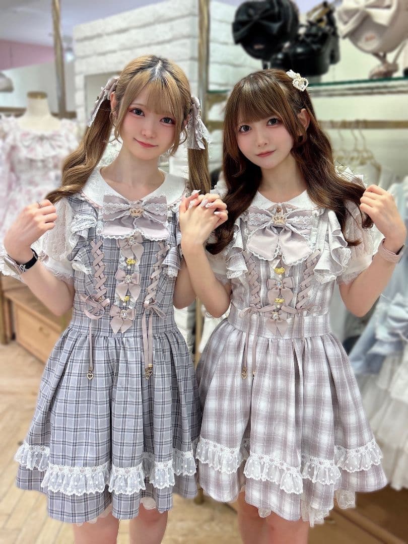 lizlisaラッフルリボンジャンスカ ブラック