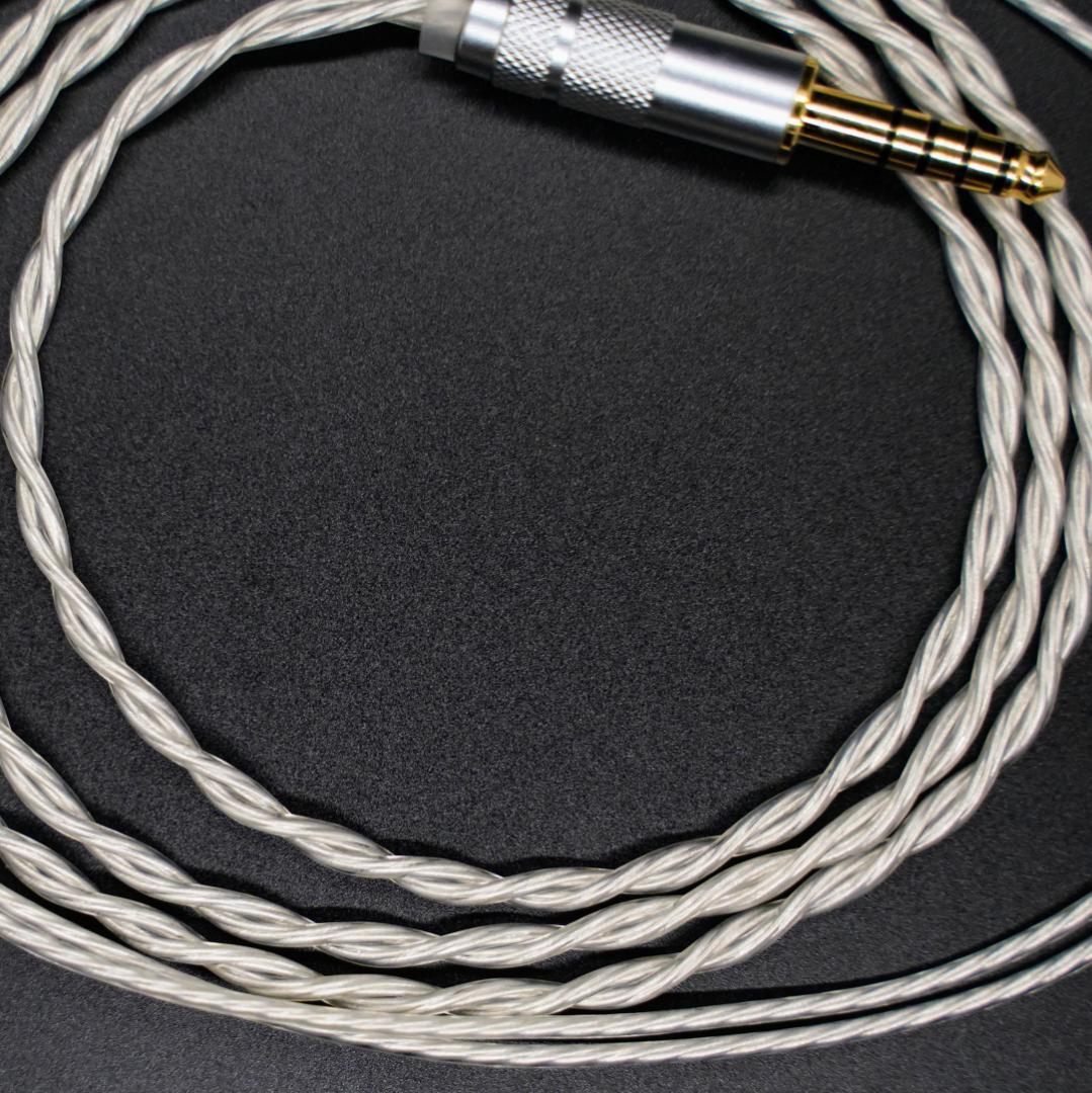 最高峰グレード 7N超冷凍製単結晶銅銀メッキ最高ケーブル IE500/4.4mm