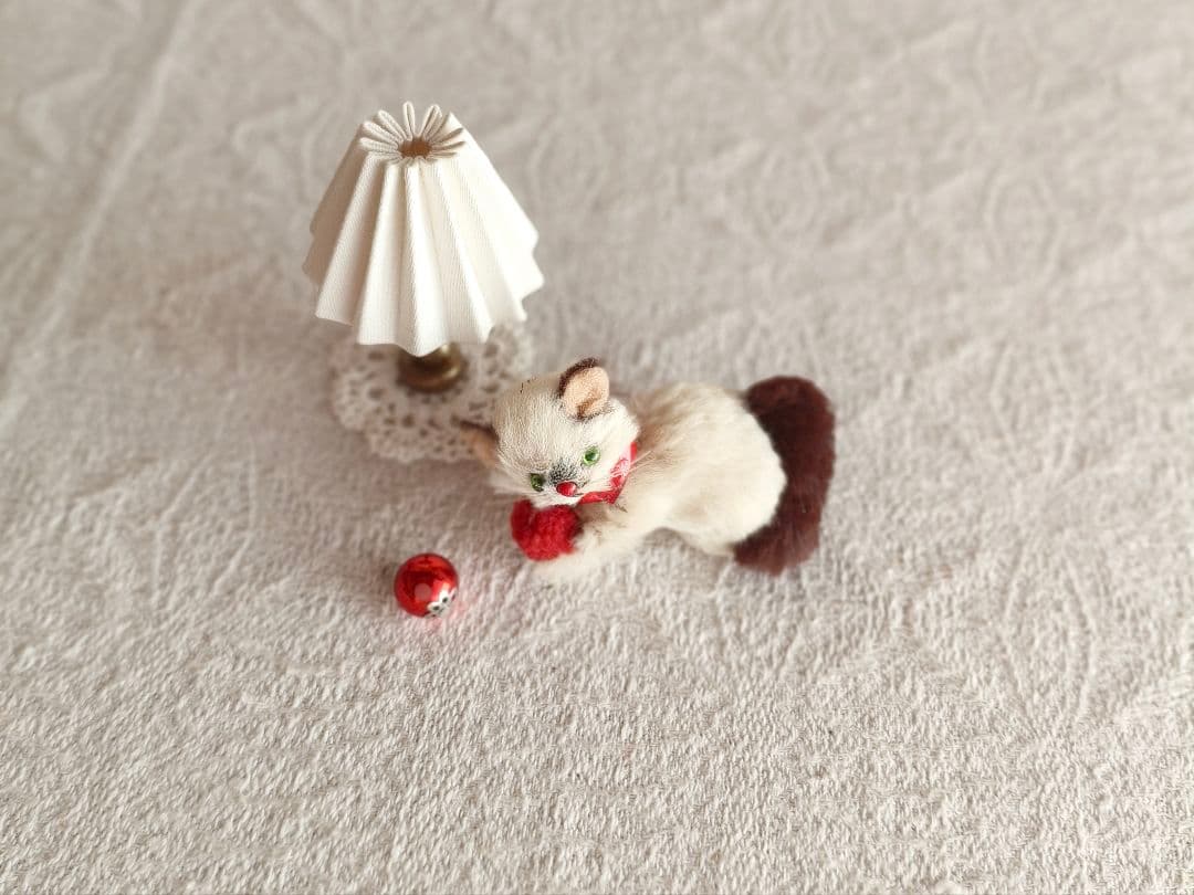 【suumaさま】vintage figure ୨୧ * 白茶 ふわふわ猫ちゃん