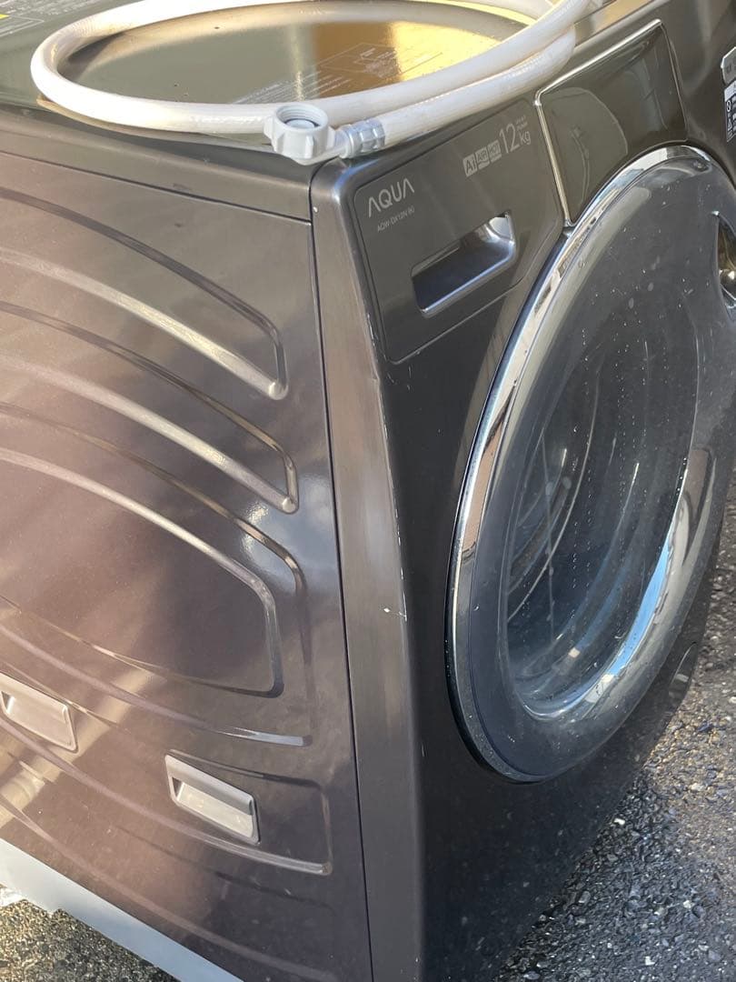 めみ様の専門　ドラム式洗濯乾燥機 シルキーブラック AQW-DX12N-K