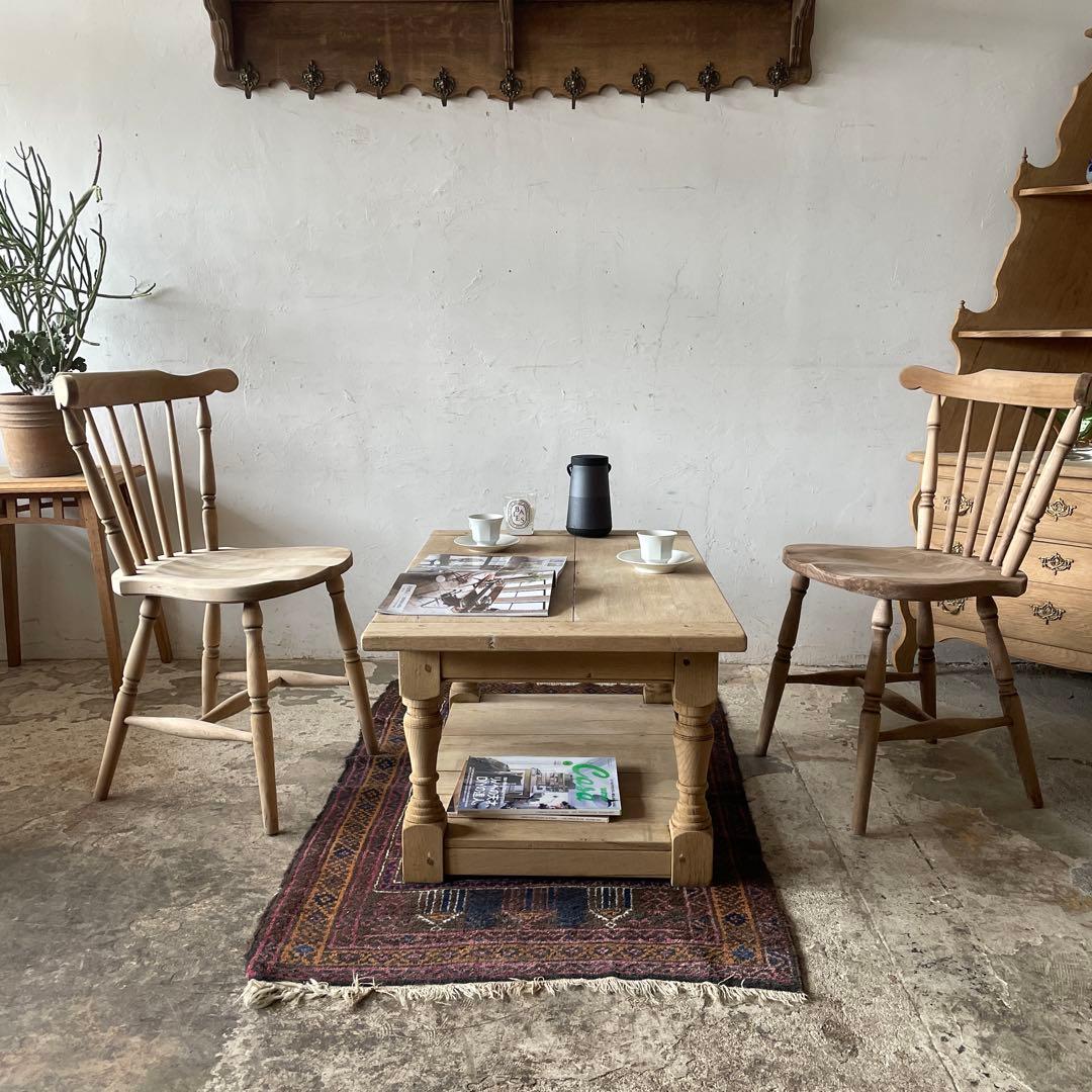 ビンテージ サイドテーブル　コーヒーテーブル　テレビ台　剥離