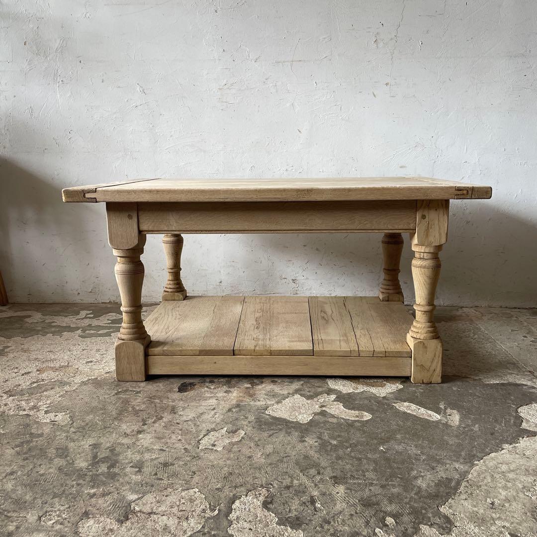 ビンテージ サイドテーブル　コーヒーテーブル　テレビ台　剥離