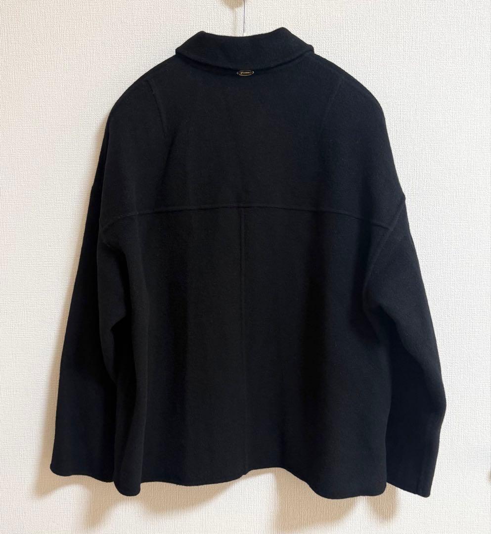 crewre 2wayウールリバーショートコート ブラック サイズ1