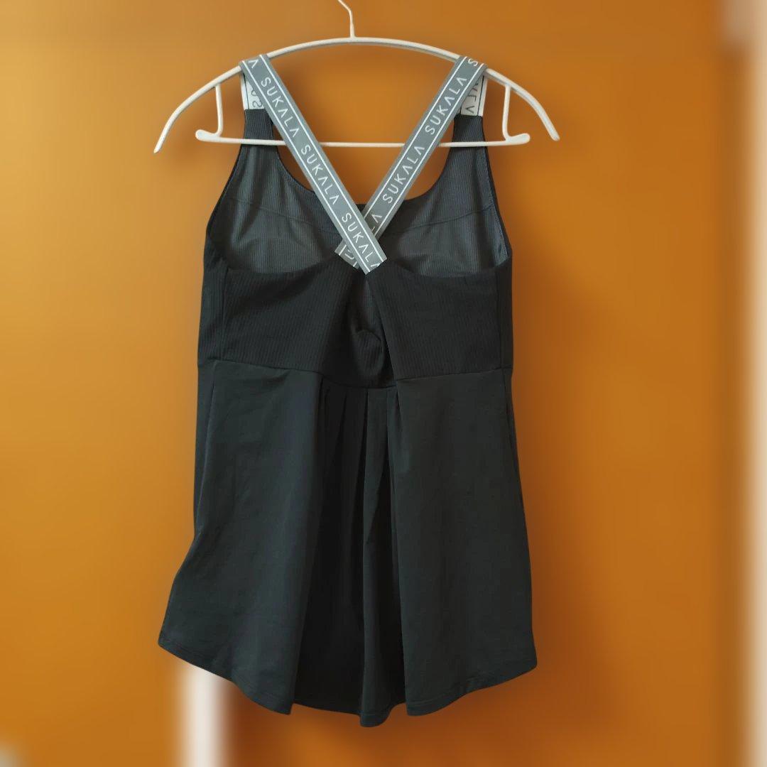 SUKALA　バックフレアタンクトップ　黒