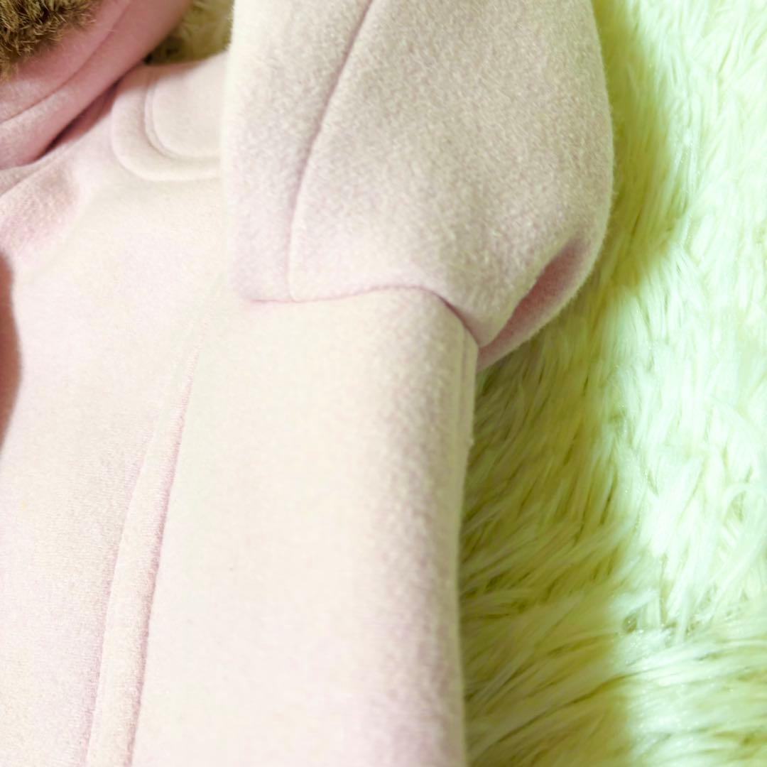 モア様リクエスト✨バーバリーブルーレーベル ピンク カシミヤ混 フード コート