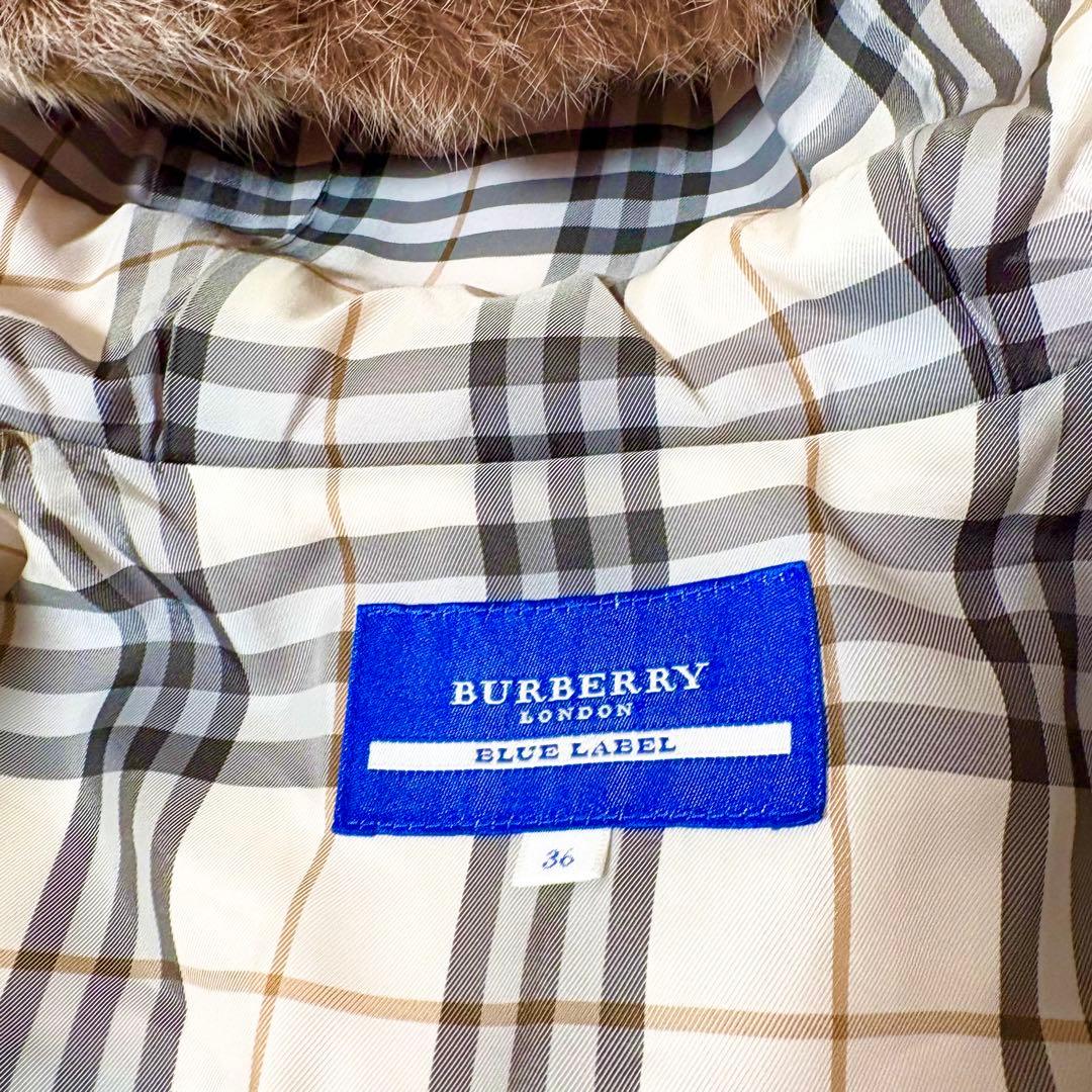 モア様リクエスト✨バーバリーブルーレーベル ピンク カシミヤ混 フード コート