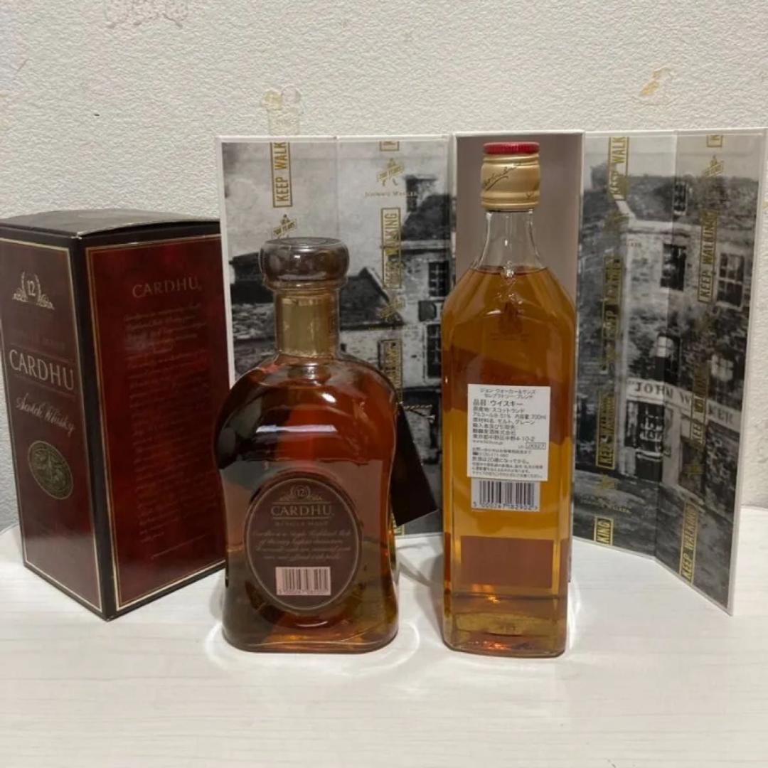 カーデュ12年とジョン・ウォーカー&サンズ セレブラトリー・ブレンドの2本セット