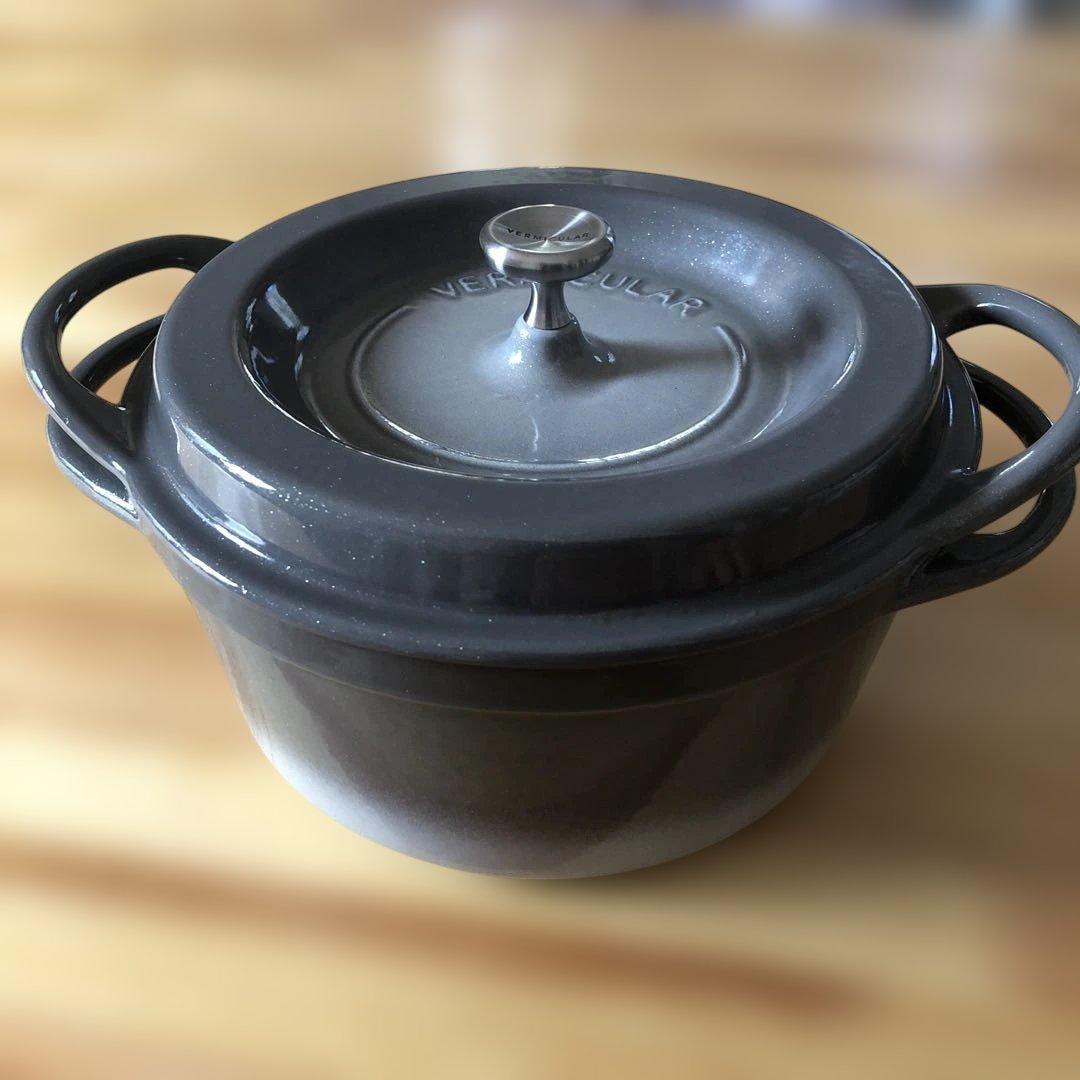 VERMICULAR 両手鍋 グレー 鋳鉄製18CM