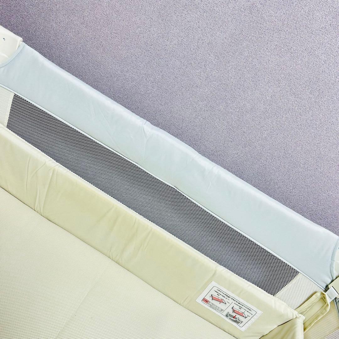 【送料無料】Aprica ココネルエアーAB ホワイトグレーWH ベビーベッド