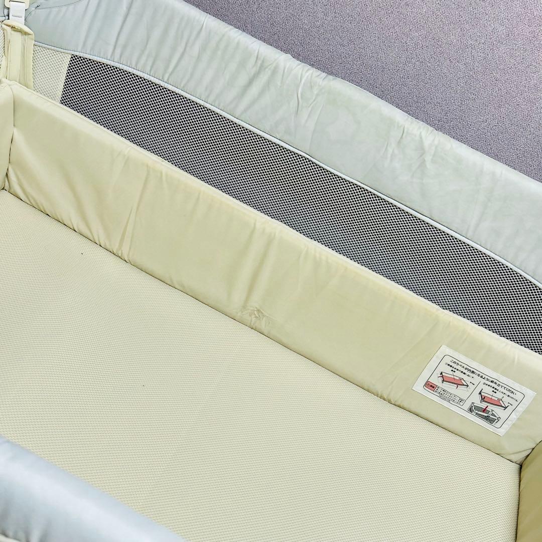 【送料無料】Aprica ココネルエアーAB ホワイトグレーWH ベビーベッド